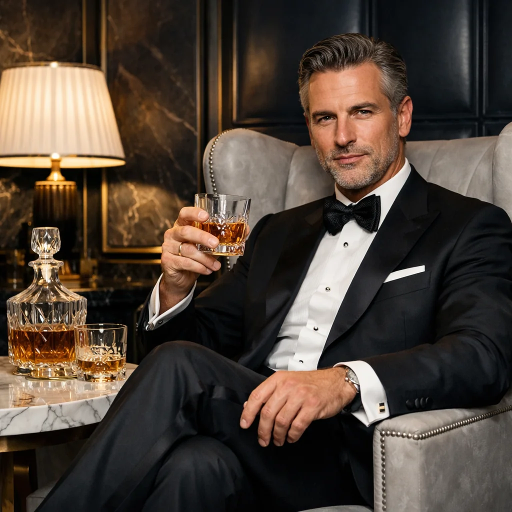 Luxe VIP lounge met marmer en gouden details